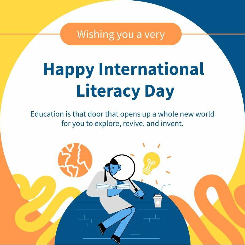 Global literacy and education concept