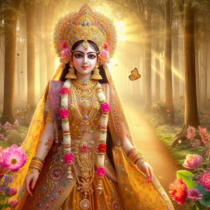 Radhashtami Temple Wishes Radhashtami temple and Radha Rani wishes poster