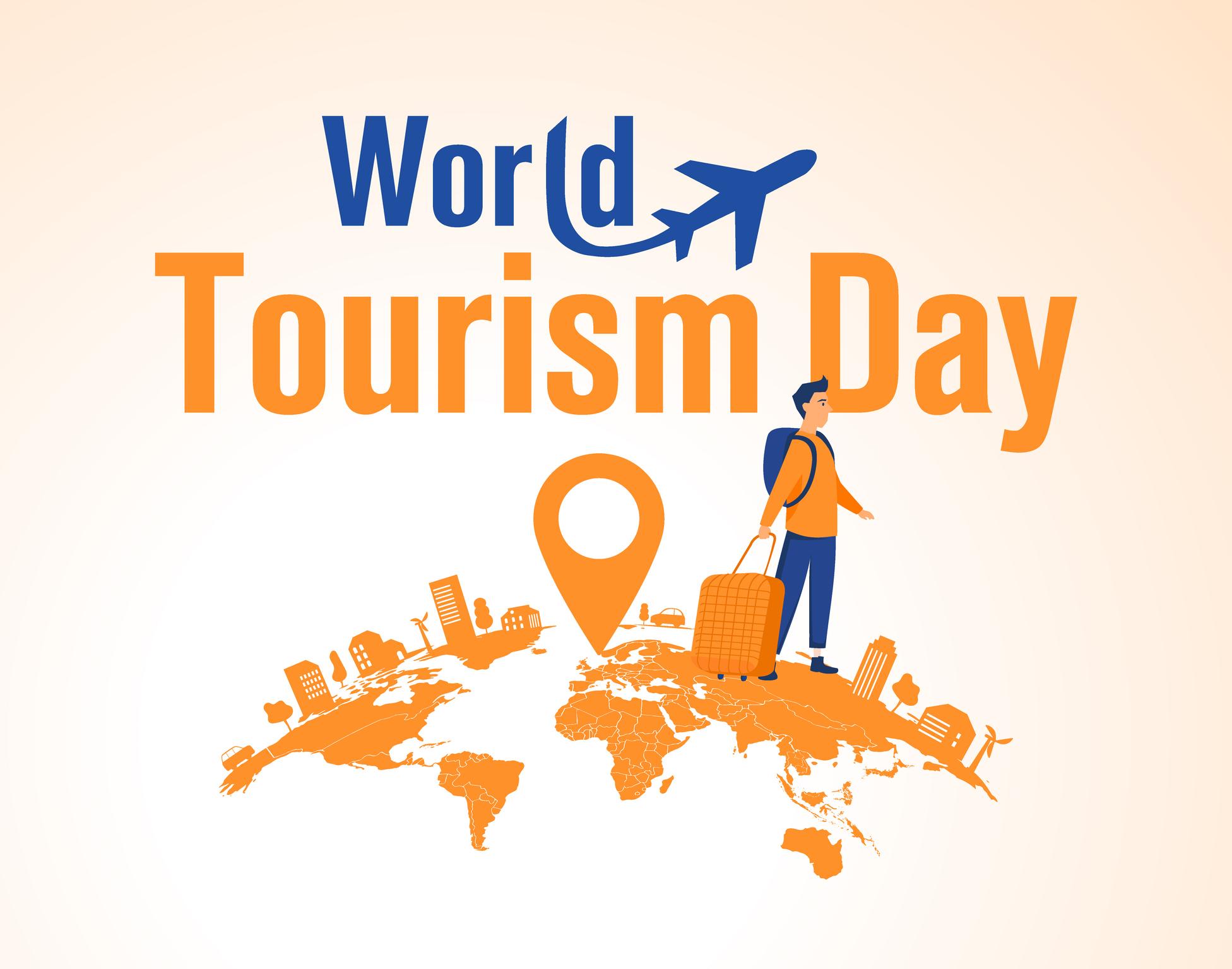 World Tourism Day Greeting World destinations travel culture and tourism image