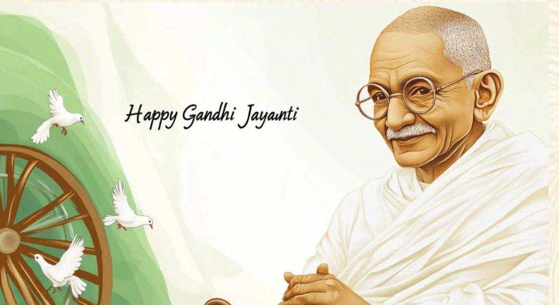 Gandhi Jayanti patriotic tricolor wishes image
