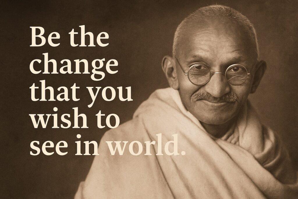 Gandhi Jayanti Hindi wishes and inspirational message