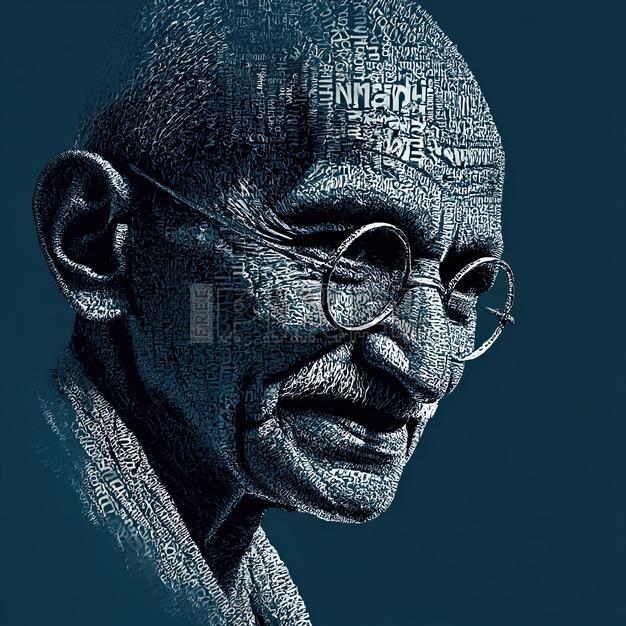 Gandhi Jayanti truth and non violence inspirational image