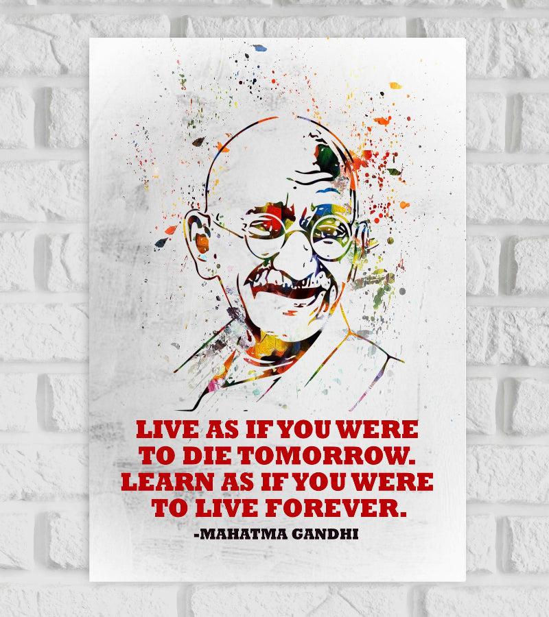 Gandhi Jayanti Hindi Quote Mahatma Gandhi Hindi inspirational quote poster